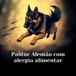 Pastor Alemão com alergia alimentar