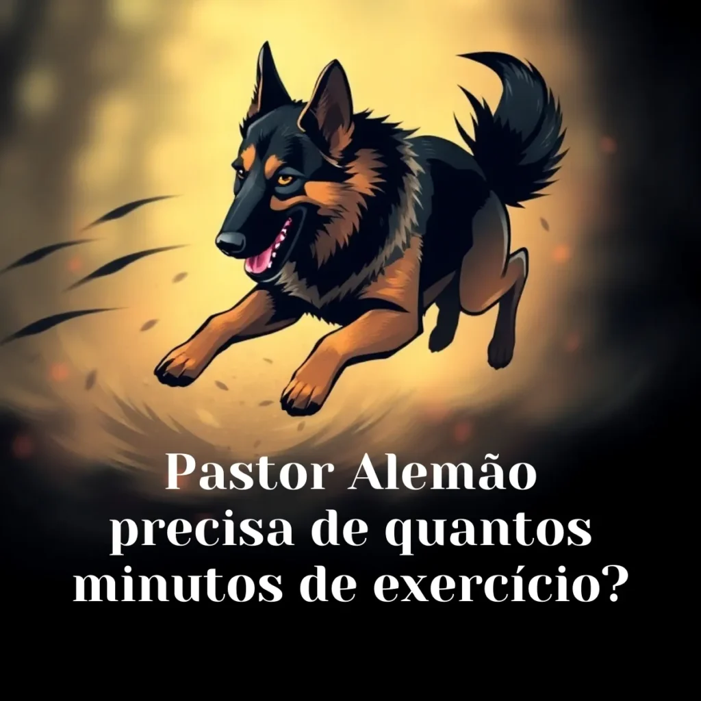 Pastor Alemão precisa de quantos minutos de exercício