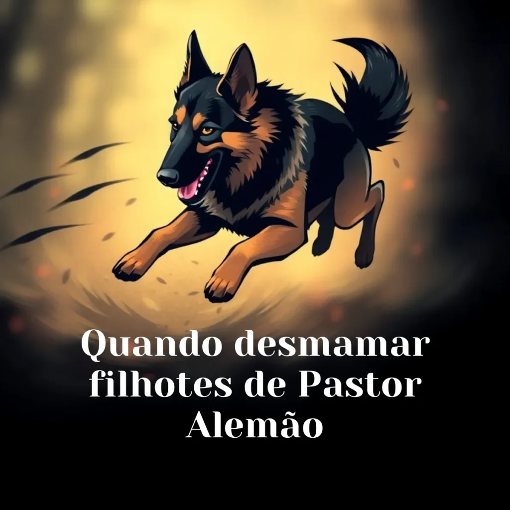 Quando desmamar filhotes de Pastor Alemão: Dicas e Cuidados Essenciais Quando desmamar filhotes de Pastor Alemão